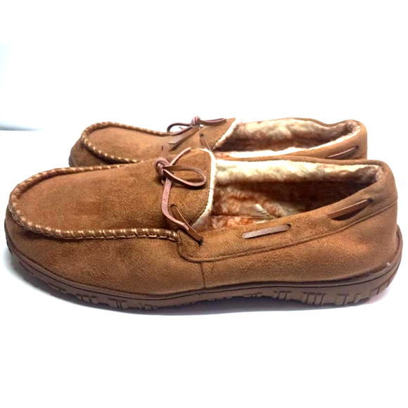 Shoes | Mens Moccasin Brown Slippers 